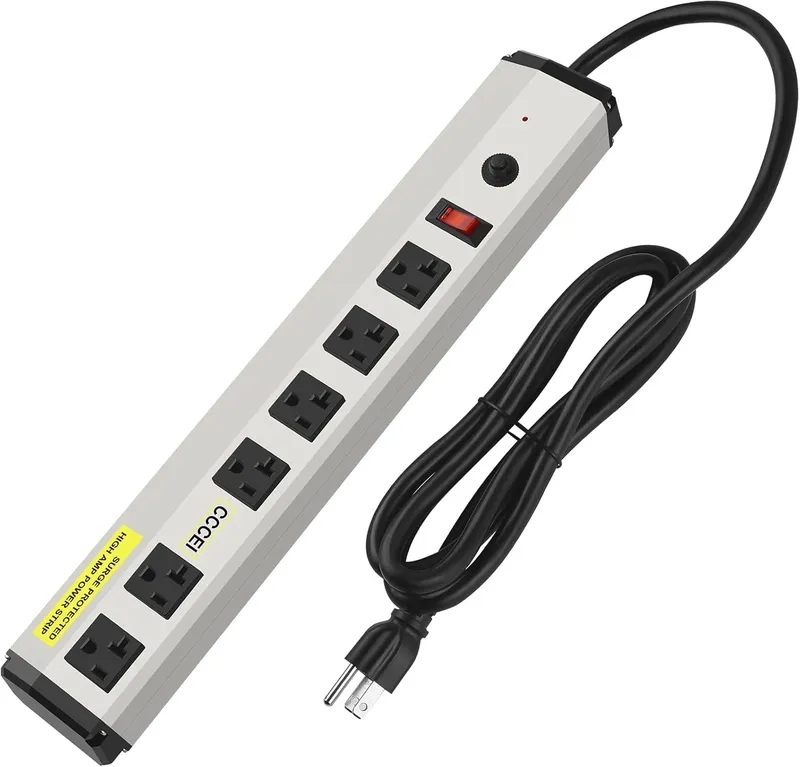 CCCEI Heavy Duty Power Strip Surge Protector 20 Amp